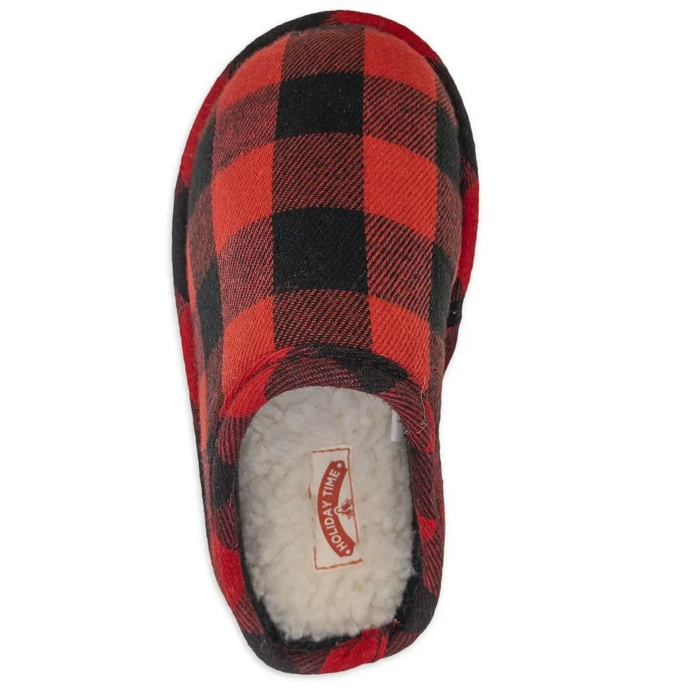 Toddler Boys Girls Kids BUFFALO CHECK Slippers Size 7/8 9/10 11/12 13/1 NWT